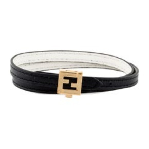 fendi leather bracelet